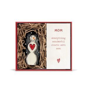 Heartful Home Holiday Bell for Mom By Tracey Pesche Snowman Ornament  NEW